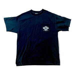 Vintage Mens Large Daytona Beach 1998 Bike Week Florida USA Black Short Sleeve